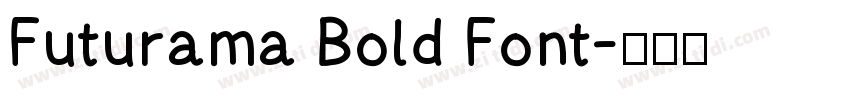 Futurama Bold Font字体转换